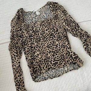 H&M silky printed blouse